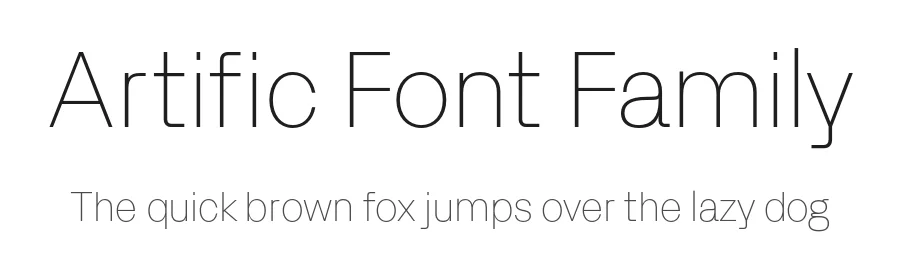 Artific Font Family by powertype — Sans Serif Font