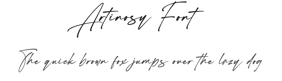 Artinosy Font by Rantautype — Script Handwritten Font
