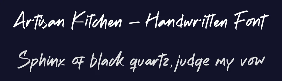 Artisan Kitchen – Handwritten Font by stylishtype.co — Script Handwritten Font — thumbnail 2