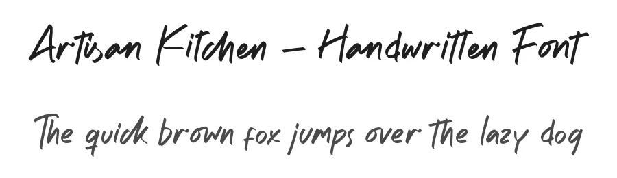 Artisan Kitchen – Handwritten Font by stylishtype.co — Script Handwritten Font