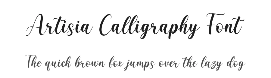 Artisia Calligraphy Font by Basnistudio — Script Handwritten Font