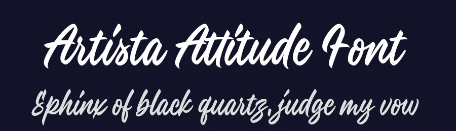 Artista Attitude Font by Four Lines Std — Decorative Font — thumbnail 2