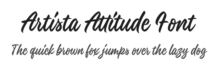 Artista Attitude Font by Four Lines Std — Decorative Font