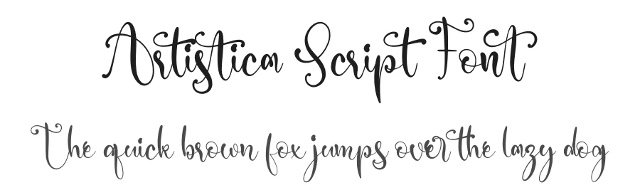Artistica Script Font by perspectype — Script Handwritten Font
