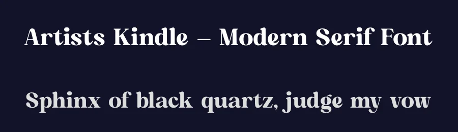 Artists Kindle – Modern Serif Font by timelesstype.co — Display Font — thumbnail 2