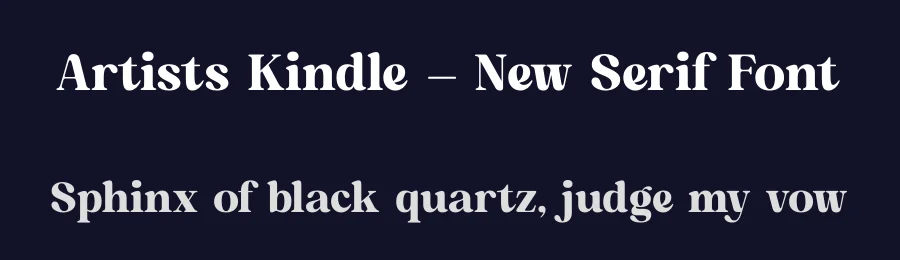 Artists Kindle – New Serif Font by timelesstype.co — Display Font — thumbnail 2