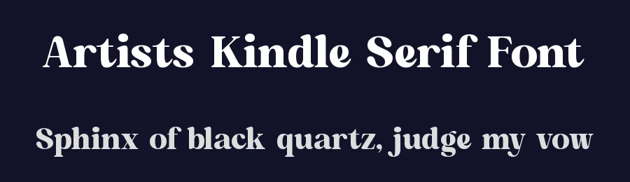 Artists Kindle Serif Font by timelesstype.co — Serif Font — thumbnail 2