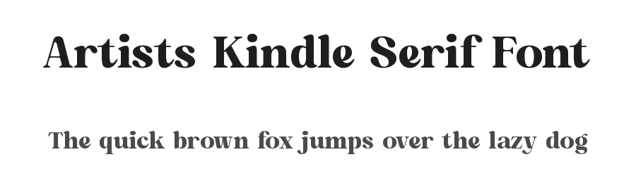 Artists Kindle Serif Font by timelesstype.co — Serif Font