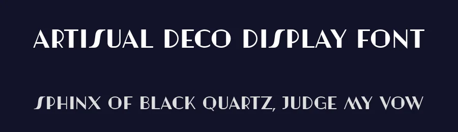 Artisual Deco Display Font by Atasi Studio — Display Font — thumbnail 2