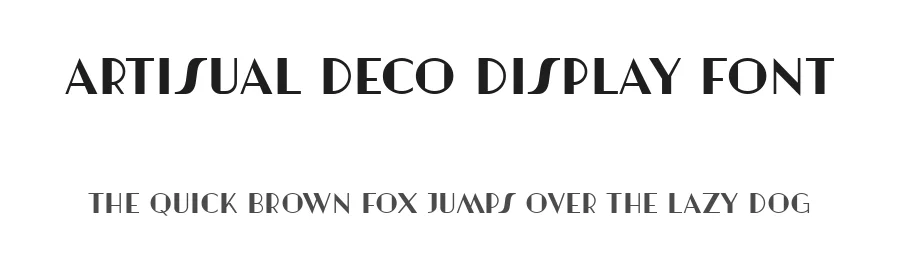 Artisual Deco Display Font by Atasi Studio — Display Font