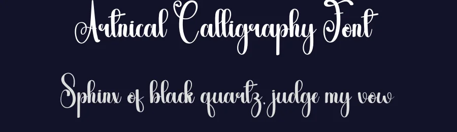 Artnical Calligraphy Font by andikastudio — Script Handwritten Font — thumbnail 2