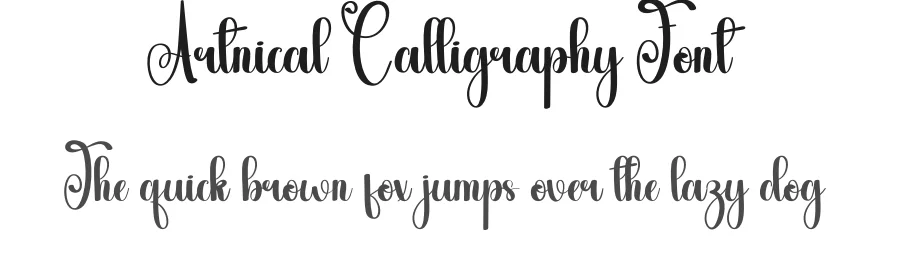 Artnical Calligraphy Font by andikastudio — Script Handwritten Font
