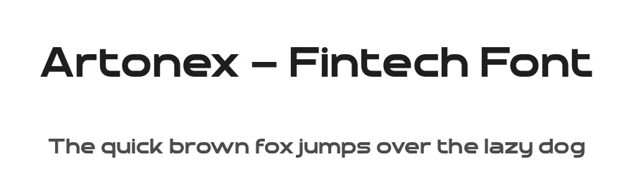 Artonex – Fintech Font by twinletter — Display Font