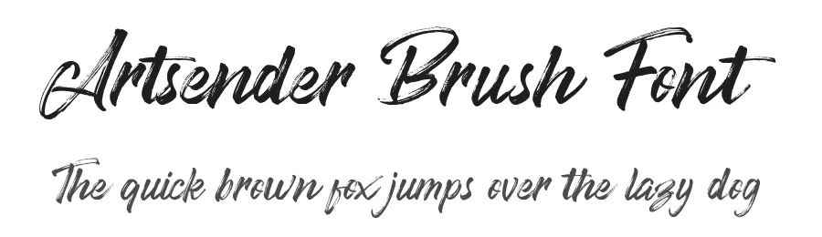 Artsender Brush Font by Ketikata Studio — Script Handwritten Font