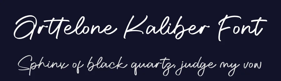 Arttelone Kaliber Font by letterfabric — Script Handwritten Font — thumbnail 2