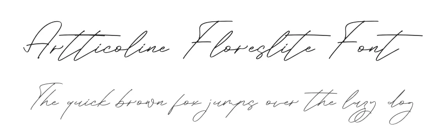 Artticoline Floreslite Font by letterfabric — Script Handwritten Font