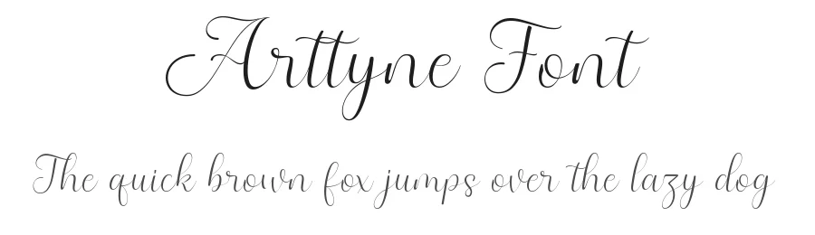 Arttyne Font by alit design — Script Handwritten Font