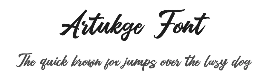 Artukge Font by tebaltipiss β Script Handwritten Font
