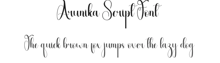 Arunika Script Font by andikastudio — Script Handwritten Font