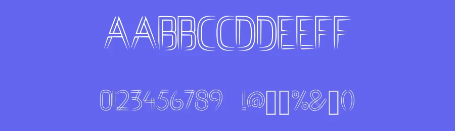 ARVEXA — Art Deco Inline Display Typeface by idealistudio — Decorative Font — thumbnail 3