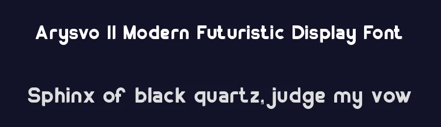 Arysvo || Modern Futuristic Display Font by ErmediaStudio — Display Font — thumbnail 2