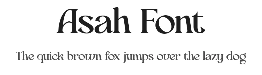 Asah Font by Pekotype — Display Font