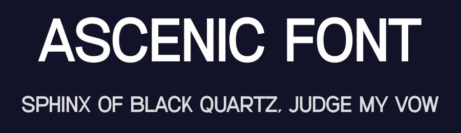 Ascenic Font by Graphicxell — Sans Serif Font — thumbnail 2