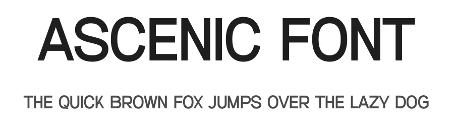 Ascenic Font by Graphicxell — Sans Serif Font