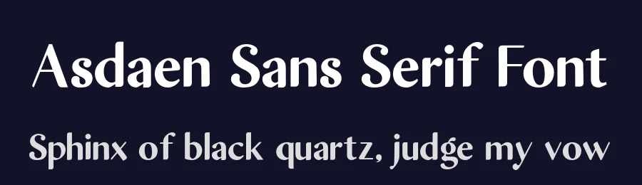 Asdaen Sans Serif Font by Malindo Creative — Sans Serif Font — thumbnail 2