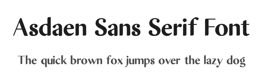 Asdaen Sans Serif Font by Malindo Creative — Sans Serif Font