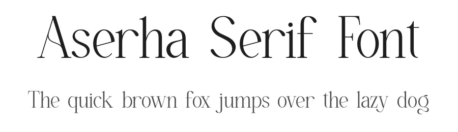 Aserha Serif Font by ErmediaStudio — Serif Font