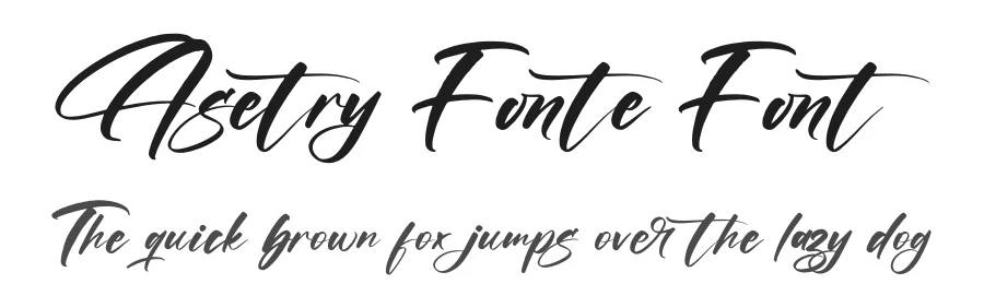 Asetry Fonte Font by letternity — Script Handwritten Font
