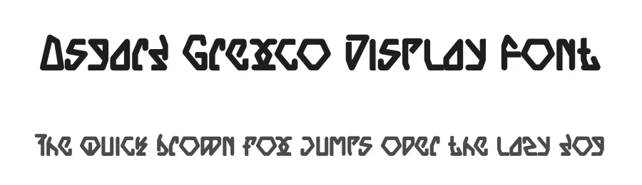 Asgard Grexco Display Font by Dhabee — Decorative Font