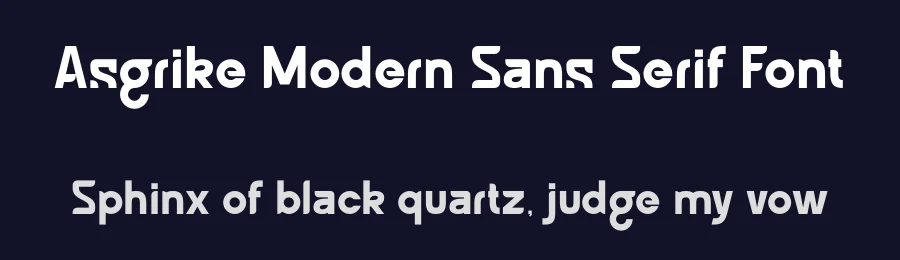 Asgrike Modern Sans Serif Font by MasyafiStudio — Decorative Font — thumbnail 2