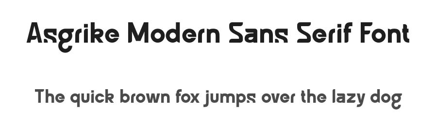 Asgrike Modern Sans Serif Font by MasyafiStudio — Decorative Font