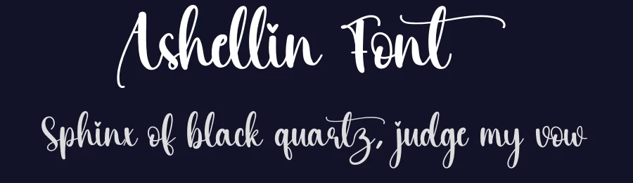 Ashellin Font by creativeletter — Script Handwritten Font — thumbnail 2