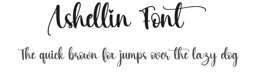 Ashellin Font by creativeletter — Script Handwritten Font