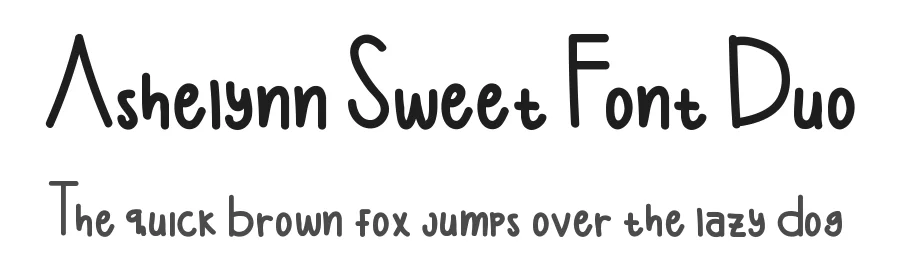 Ashelynn Sweet Font Duo by edricstudio — Script Handwritten Font