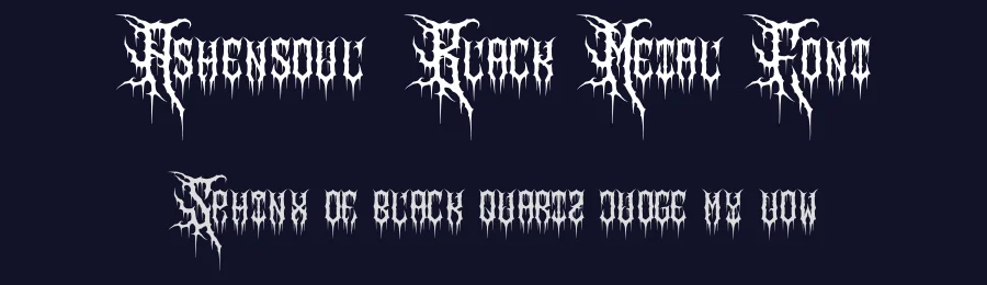Ashensoul | Black Metal Font by Denustudios — Decorative Font — thumbnail 2