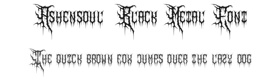 Ashensoul | Black Metal Font by Denustudios — Decorative Font