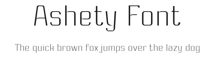 Ashety Font by twinletter — Sans Serif Font