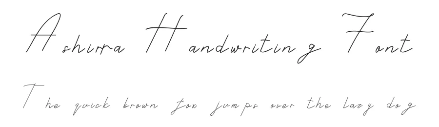 Ashirra Handwriting Font by edricstudio — Script Handwritten Font