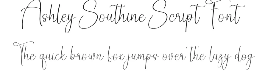 Ashley Southine Script Font by creativeletter — Script Handwritten Font