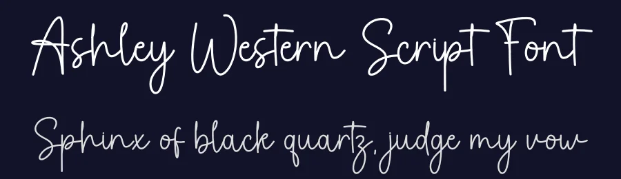 Ashley Western Script Font by inermediaSTUDIO — Script Handwritten Font — thumbnail 2