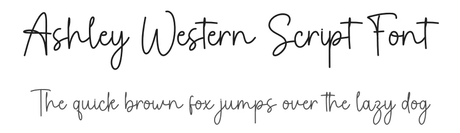 Ashley Western Script Font by inermediaSTUDIO — Script Handwritten Font