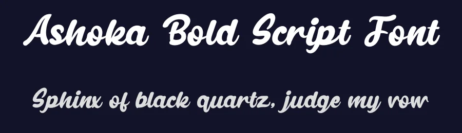 Ashoka Bold Script Font by andikastudio — Script Handwritten Font — thumbnail 2
