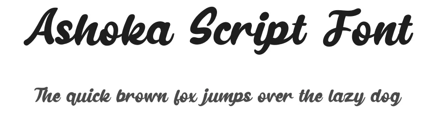 Ashoka Script Font by andikastudio — Script Handwritten Font