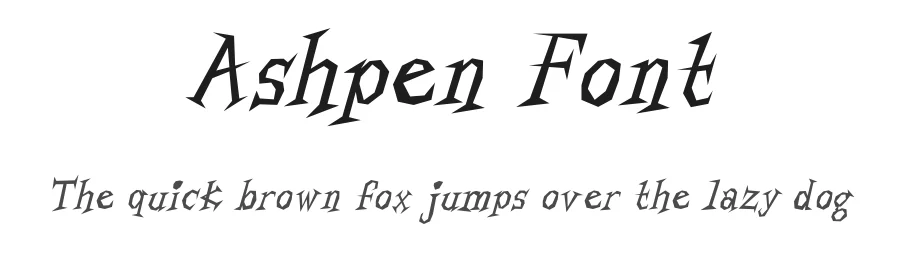 Ashpen Font by HipFonts — Display Font