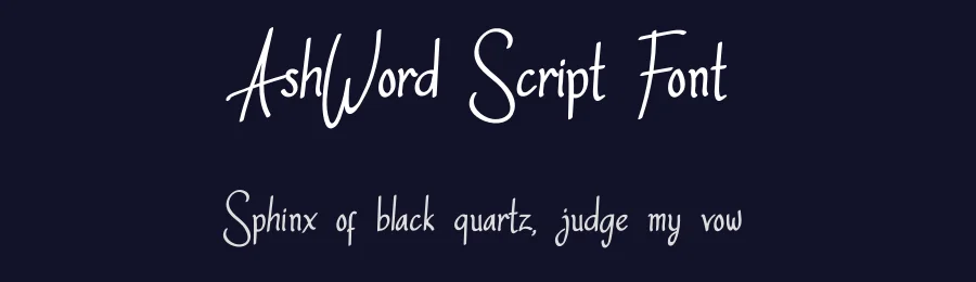 AshWord Script Font by kateengciu — Script Handwritten Font — thumbnail 2