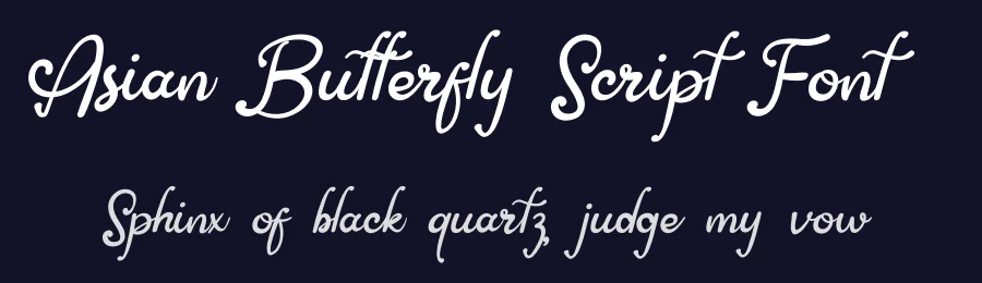 Asian Butterfly Script Font by kateengciu — Script Handwritten Font — thumbnail 2